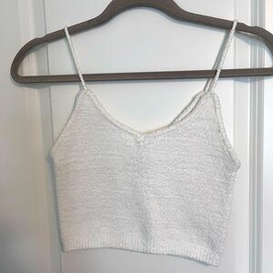 Nue by Garage white soft cropped tank top - XS